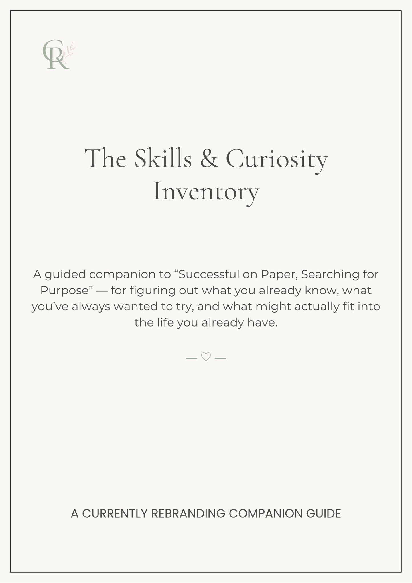 The Skills & Curiosity Inventory