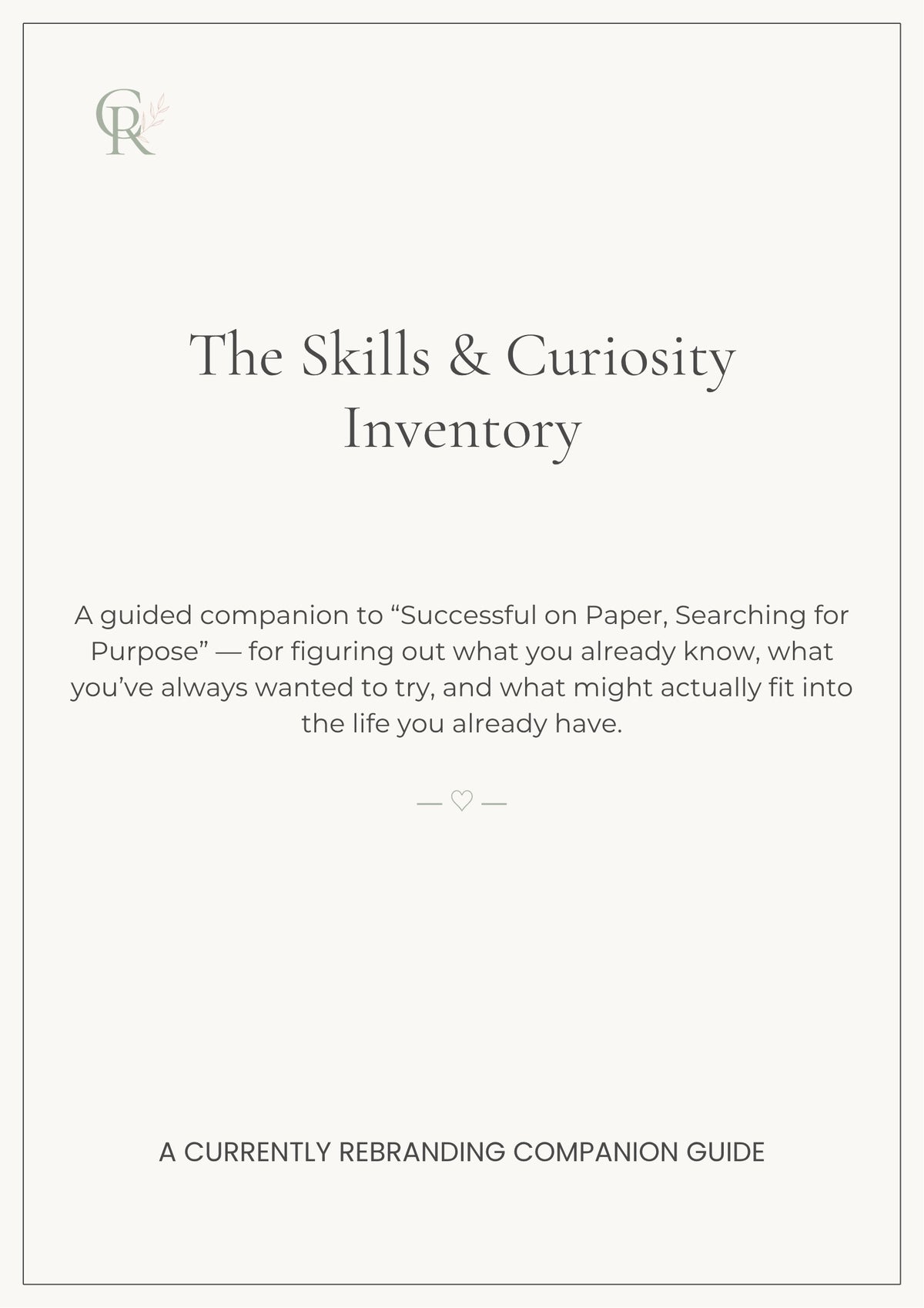 The Skills & Curiosity Inventory