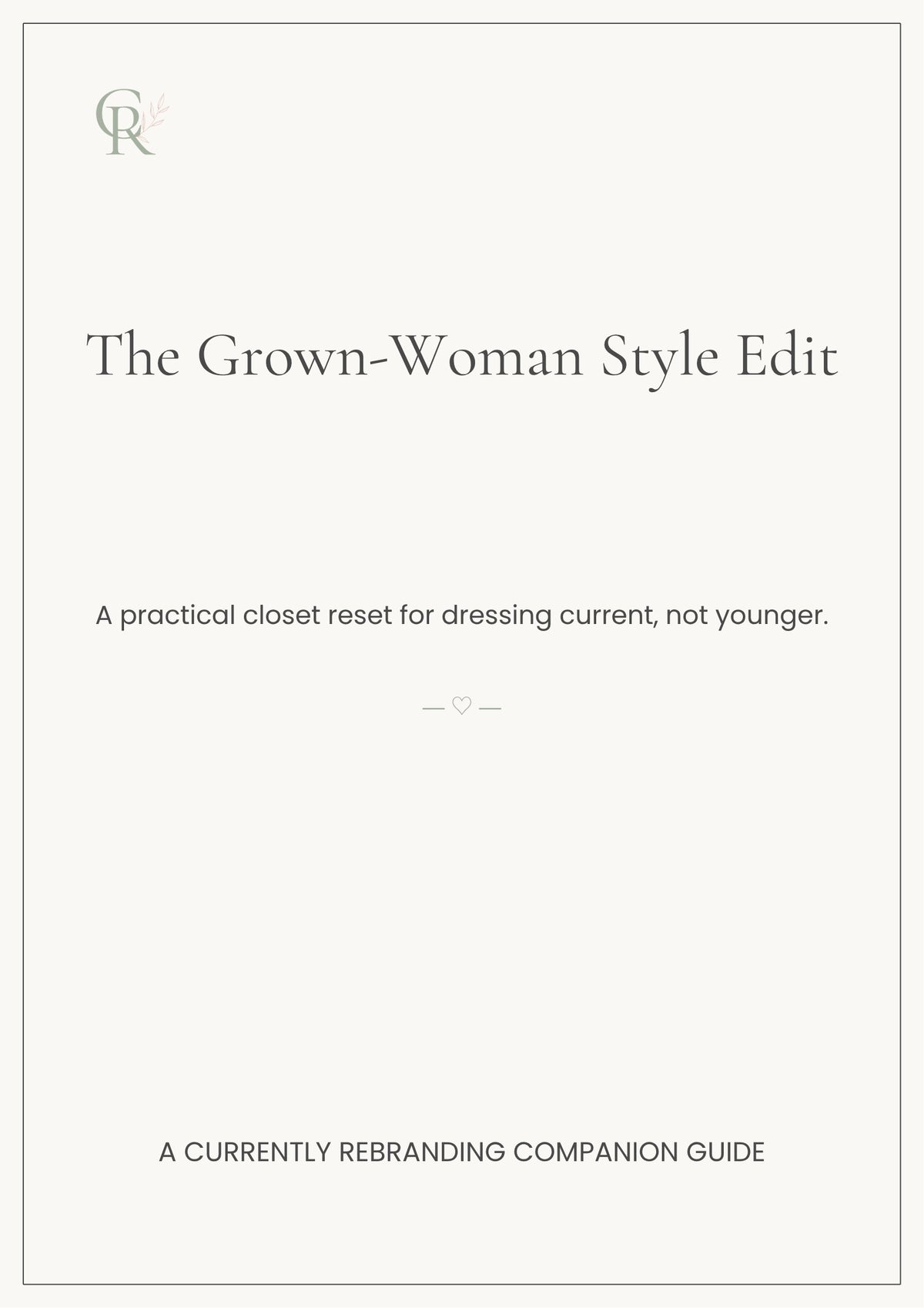 The Grown-Woman Style Edit